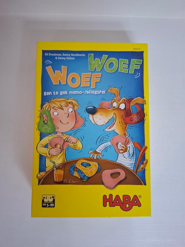 Woef Woef spel van Haba compleet, Hobby en Vrije tijd, Gezelschapsspellen | Kaartspellen, Een of twee spelers, Ophalen of Verzenden