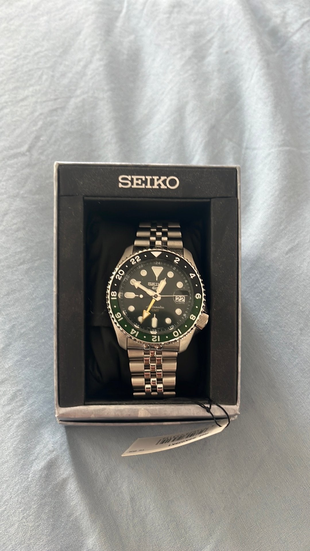 Seiko 5 Sports GMT SSK003K1 Herenhorloge - Nieuw in doos, Seiko, Staal, Polshorloge, Nieuw