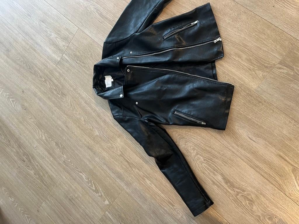 jas Nieuw lederlook jas zwart mt 38 costes box 10 `zwart, Verzenden, Nieuw, Maat 38/40 (M), Zwart