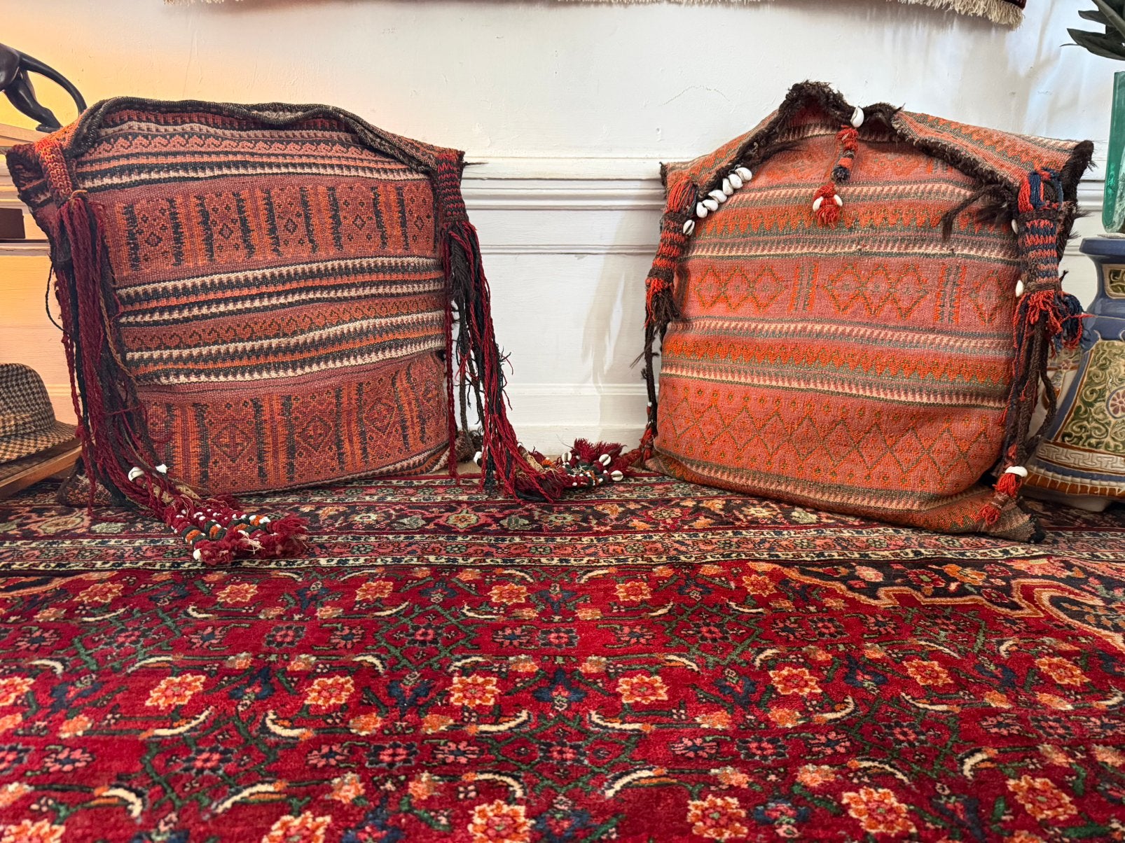 Vintage Baluch (zit) kussens 60/65 cm ca. 1950-1970 set, Overige merken, 1053ML, Amsterdam, Bruin, Info@bababoho.com