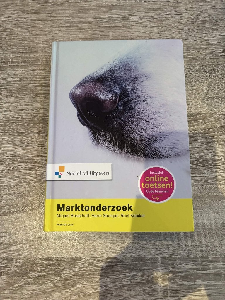Studieboek Marktonderzoek - Mirjam Broekhoff, Boeken, Gelezen, Ophalen of Verzenden, Economie en Marketing, Noordhoff Uitgevers