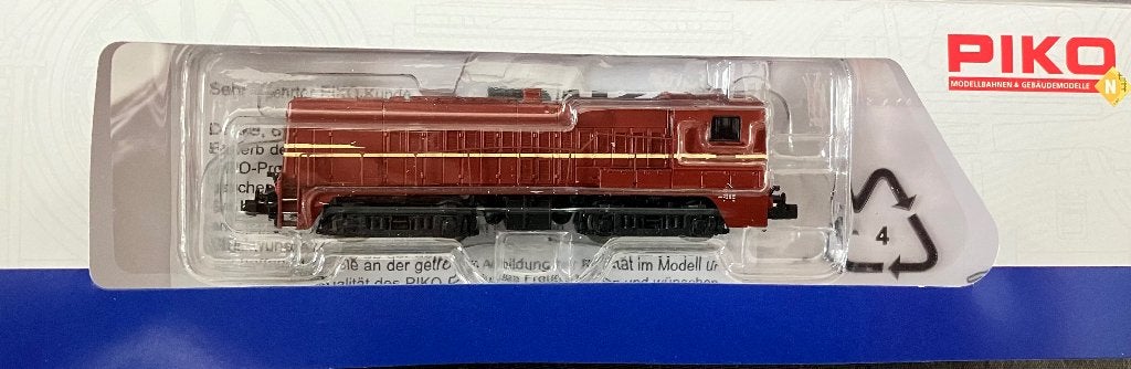 Piko 40440 NS dieselloc 2297 bruin met gele V-bies NIEUW, Analoog, Nieuw, Gelijkstroom, Locomotief