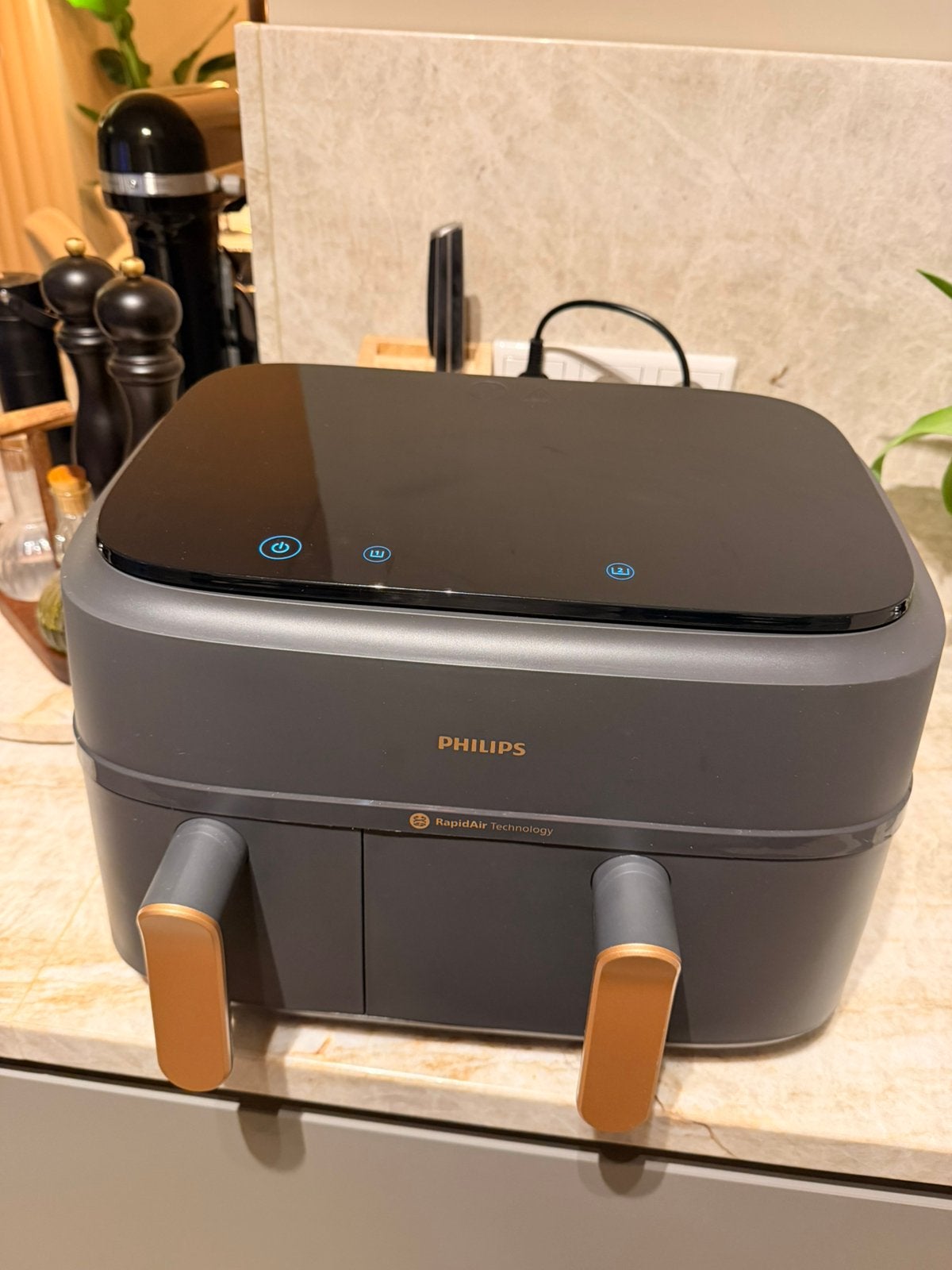 Philips Airfryer 2 manden NA352/00 S3000 met Garantie, Ophalen, Zo goed als nieuw
