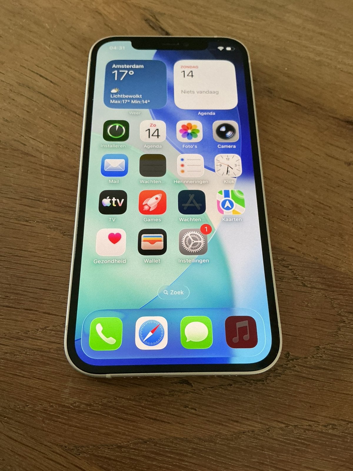 Apple iphone 12, Ophalen, Gebruikt, Wit, 76 %
