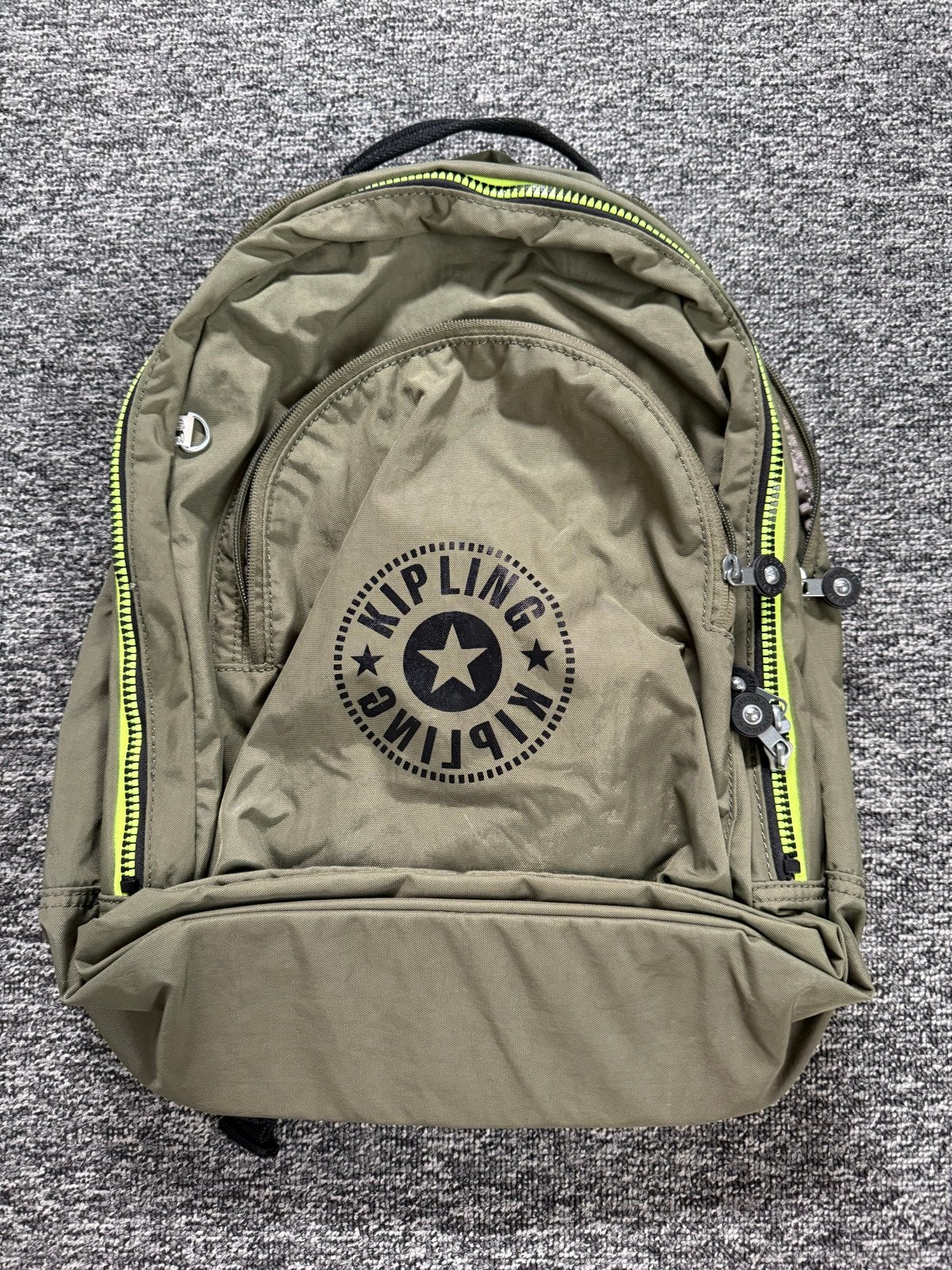 Kipling XL Rugzak - Olijfgroen, 40 cm of meer, Kipling, Ophalen of Verzenden, Zo goed als nieuw