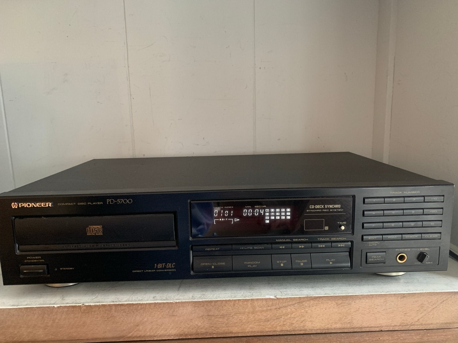 Vintage Pioneer PD-5700 CD-speler - Top Kwaliteit- 1991, Ophalen of Verzenden, Zo goed als nieuw, Pioneer