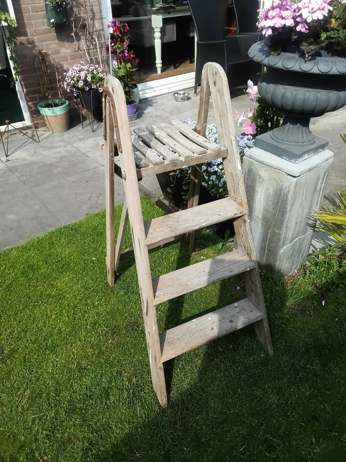 Nostalgie trapje voor decoratie, Verzenden, Gebruikt, Minder dan 2 meter