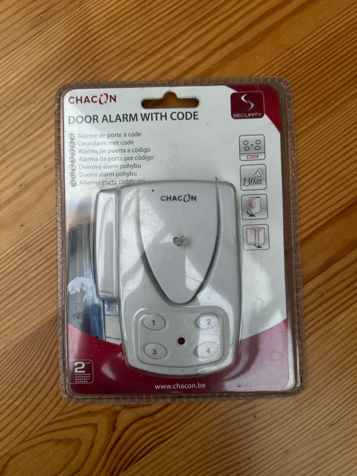 Chacon Deuralarm met Code - 130dB Beveiliging, Detector, Sensor of Melder, Raam of Deur, Nieuw, Ophalen of Verzenden