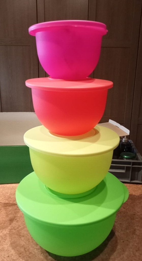 Tupperware Fluo trendy kommen - nieuw, Ophalen of Verzenden, Nieuw, Overige kleuren, Bak of Kom