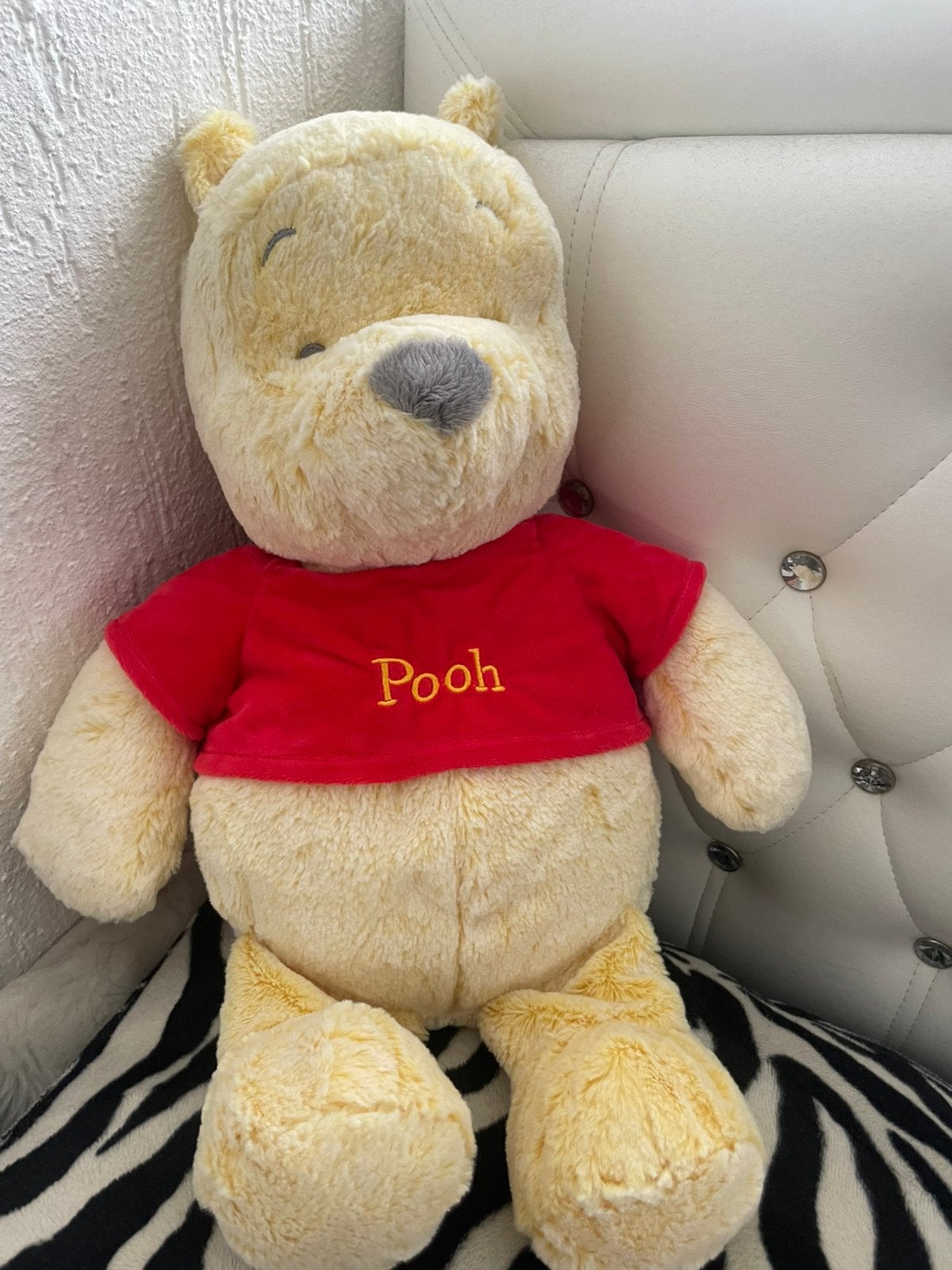Te koop een Winnie ThePooh Habby Disney Pluche Knuffel, Ophalen, Disney, Beer, Zo goed als nieuw