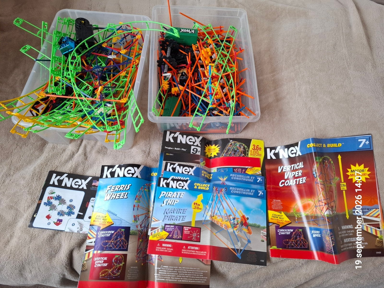Grote K'nex set met diverse handleidingen, Ophalen, Gebruikt, K'nex
