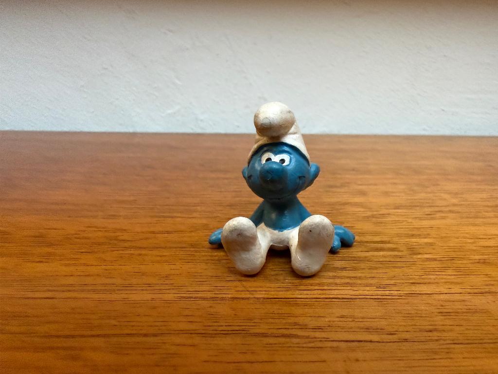 Zittende Smurf, Verzamelen, Ophalen of Verzenden, Gebruikt, Overige Smurfen, Poppetje, Figuurtje of Knuffel