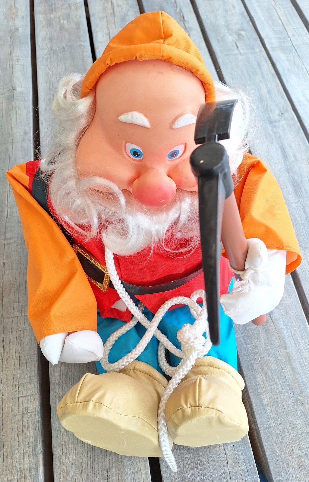 Vintage Faiplast dwerg Grumpy Walt Disney jaren 70, Ophalen, Sneeuwwitje of Doornroosje, Gebruikt, Beeldje of Figuurtje
