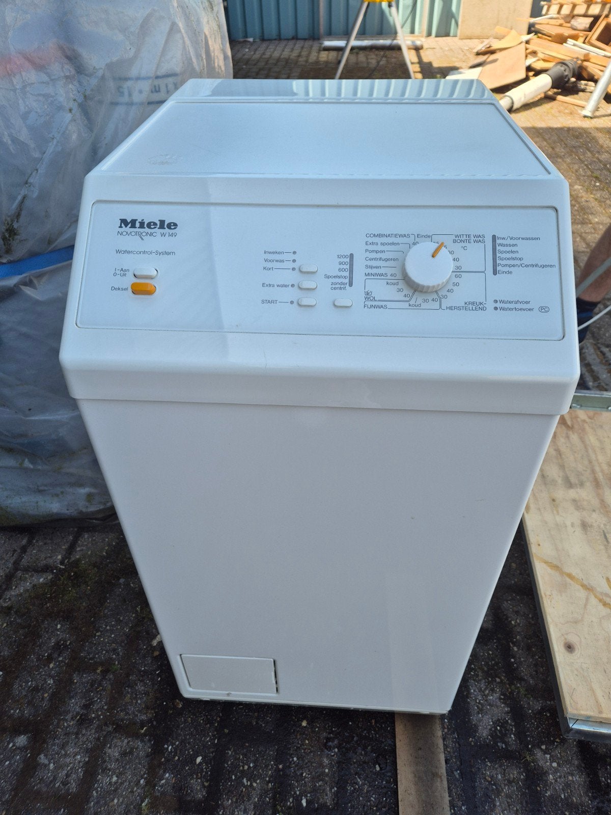 Miele Novotronic W 149 Bovenlader Wasmachine 5kg, Ophalen, 1200 tot 1600 toeren, Gebruikt, 4 tot 6 kg