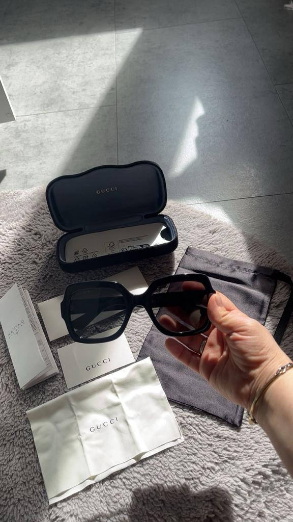 Gucci zonnebril, Overige merken, Zonnebril, Zwart, Nieuw