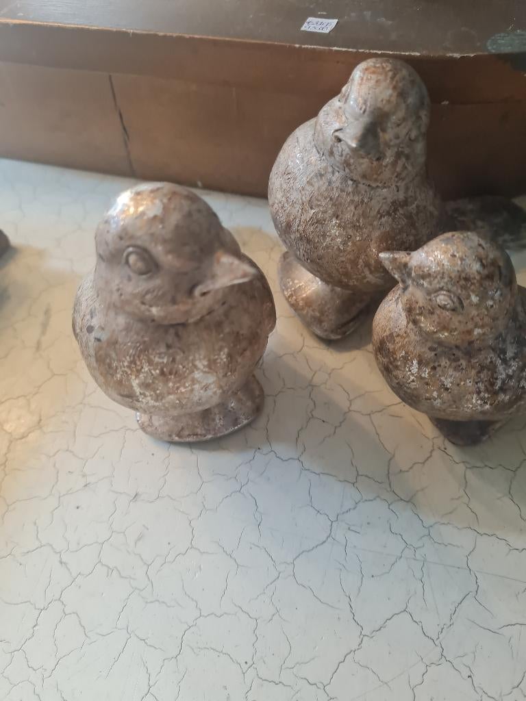 set van 3 vogel beeldjes, Ophalen of Verzenden, Zo goed als nieuw, Dier