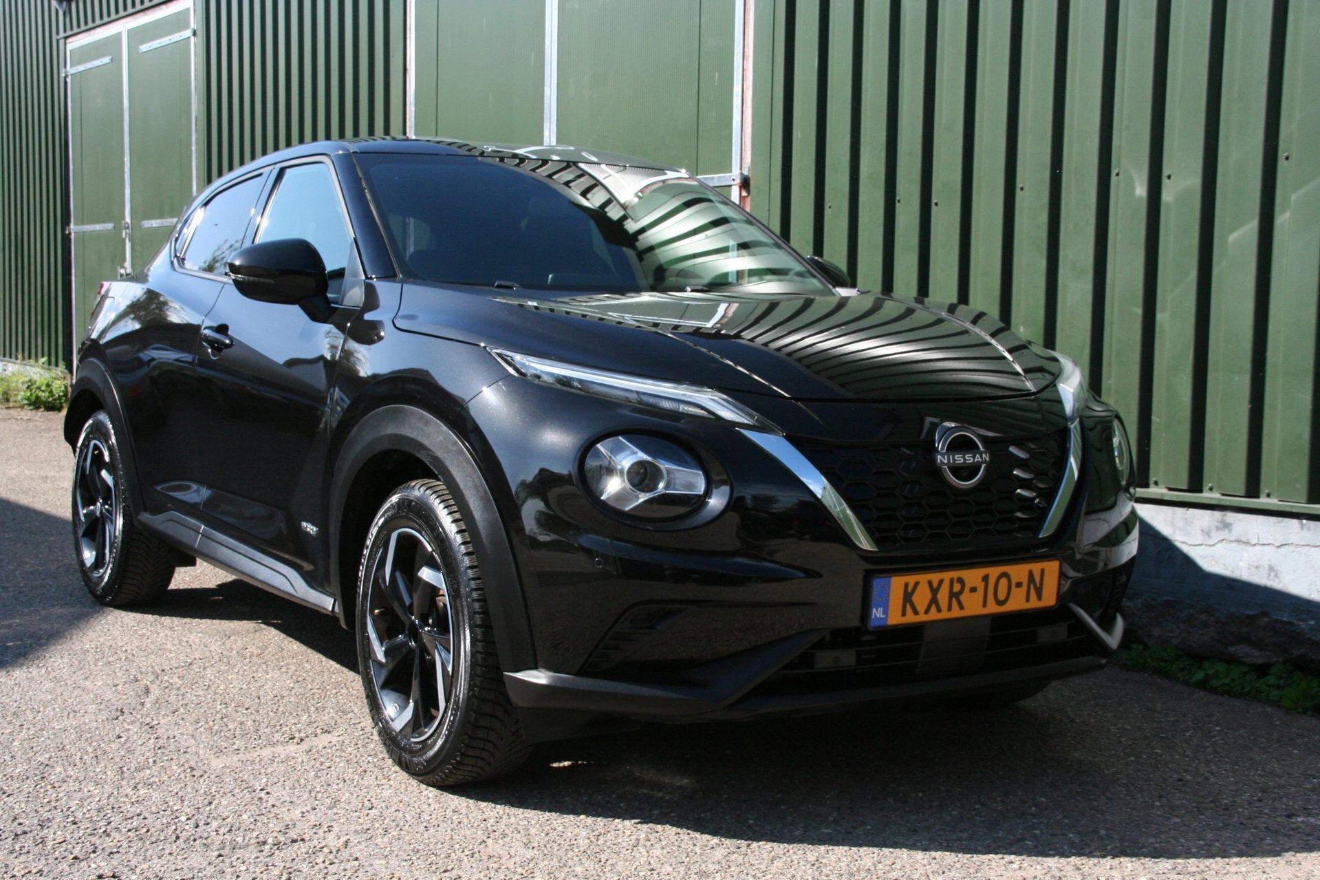 Nissan Juke 1.6 Hybrid Tekna, CLIMA, NAVI, 360 CAMERA, HALF, Auto's, 1300 kg, Gebruikt, 4 cilinders, Leder en Stof