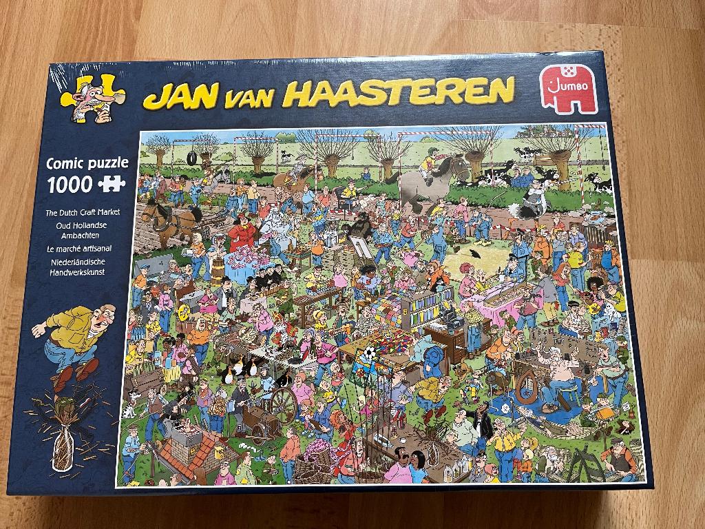 Jan van Haasteren puzzel 1000- Oud Hollandse Ambachten, Hobby en Vrije tijd, Denksport en Puzzels, Nieuw, Legpuzzel, 500 t/m 1500 stukjes