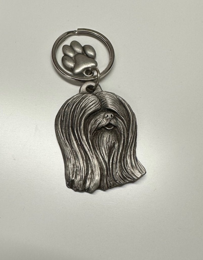 Sleutelhanger Lhasa Apso - tin, Dier of Natuur, Nieuw, Ophalen of Verzenden, Nvt