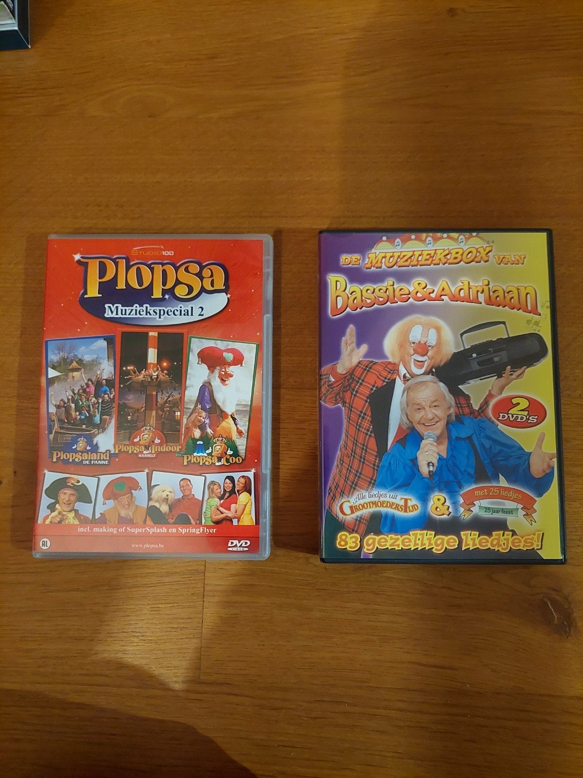 Plopsa Muziekspecial 2 & Bassie & Adriaan Muziekbox DVD's, Verzamelbox, Alle leeftijden, Zo goed als nieuw, Familie