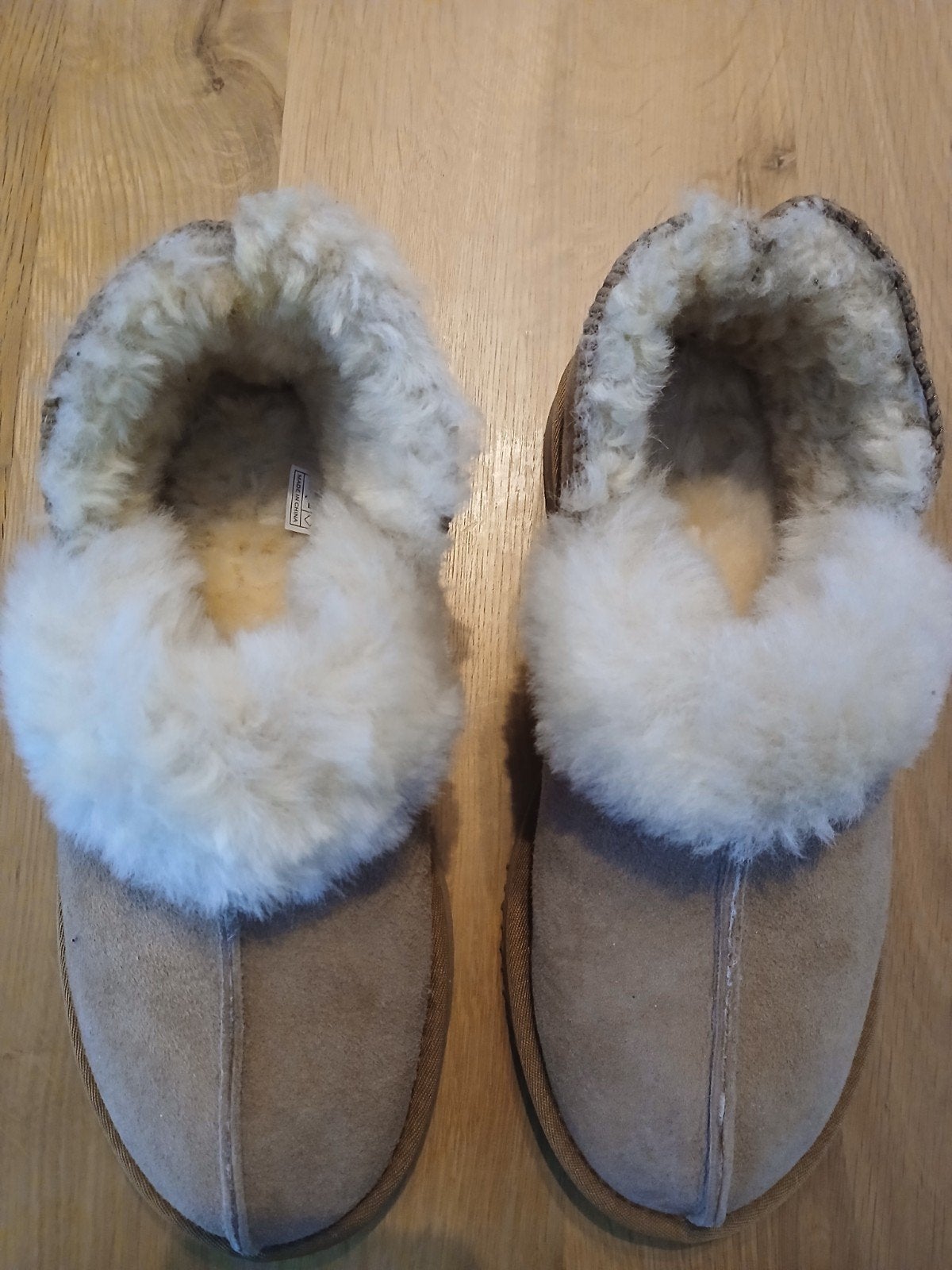 Dames pantoffels bontgevoerd maat41/42,Nieuw, Ophalen of Verzenden, Nieuw, Beige, Pantoffels of Sloffen