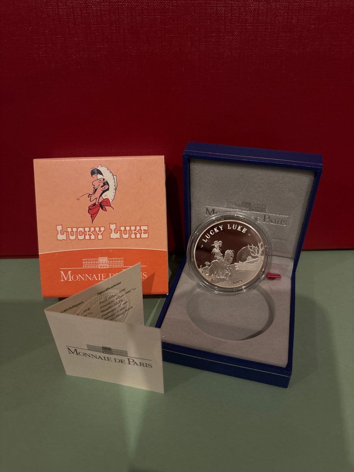 Lucky Luke Monnaie de Paris Munt - Zilveren Herdenkingsmunt, Ophalen, Overige typen
