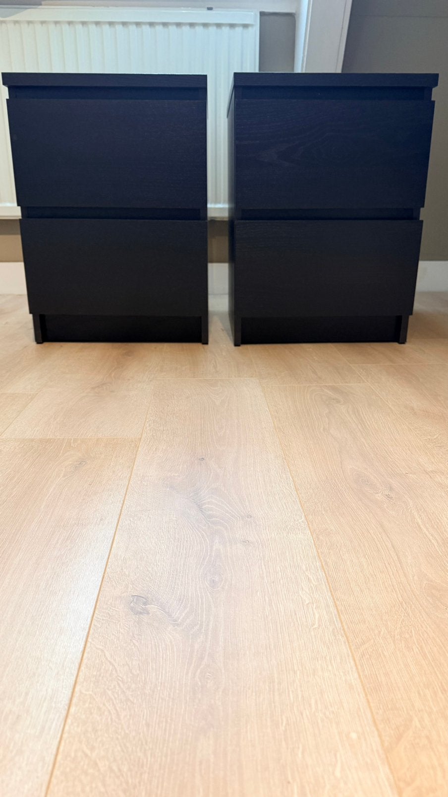 Ikea malm nachtkastje 2 keer, Huis en Inrichting, Slaapkamer | Nachtkastjes, Ophalen, 55 tot 70 cm, Hout, 65 cm of meer
