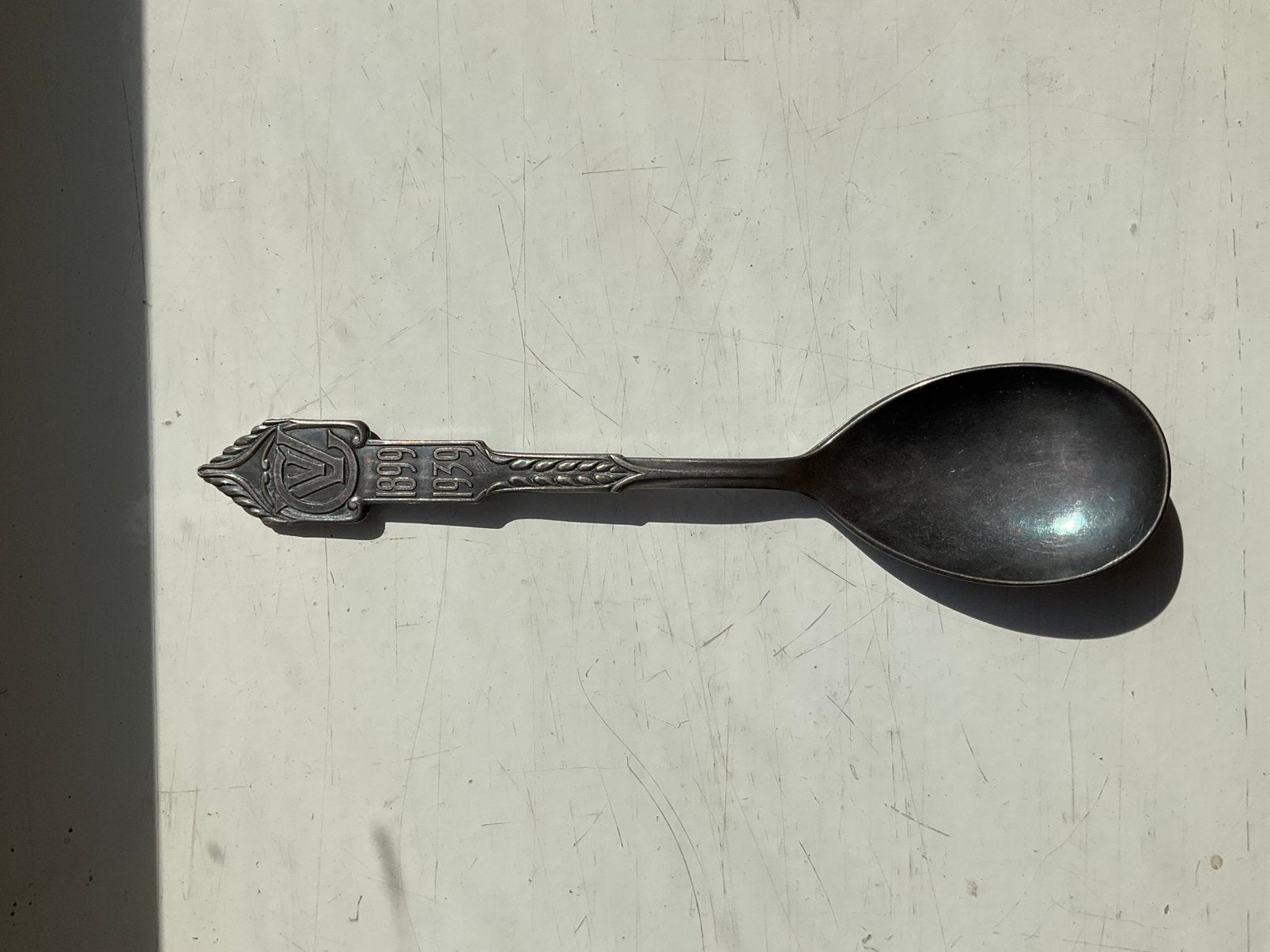 Herdenkingslepel, Jubileumlepel 87 jaar oud., Antiek en Kunst, Ophalen of Verzenden