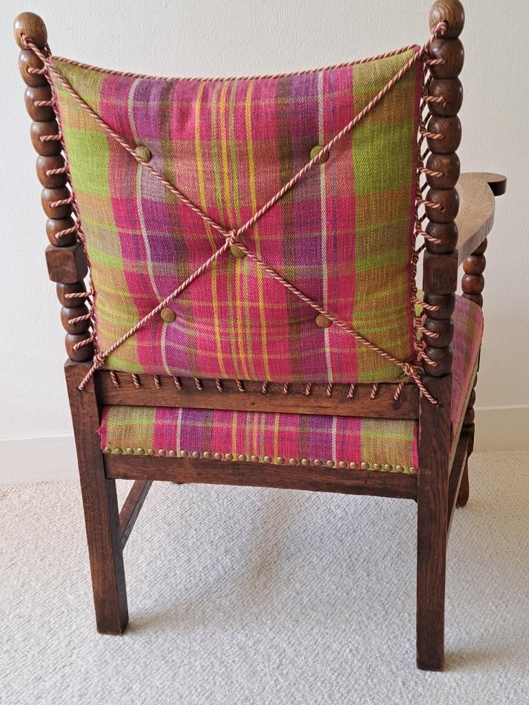 Antiek stoeltje gerestaureerd stof Designers Guild, Ophalen
