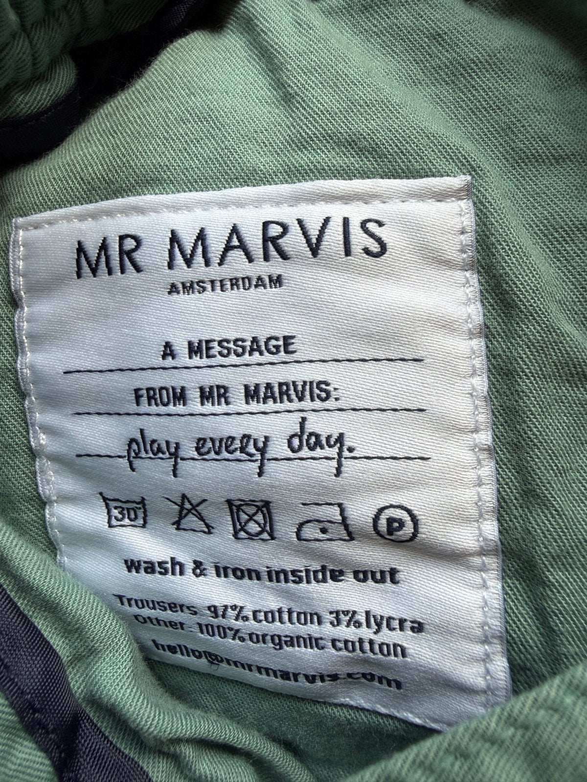 Mr Marvis The Shorts - Groen (W34 L32), Ophalen of Verzenden, Zo goed als nieuw, Maat 52/54 (L), Groen