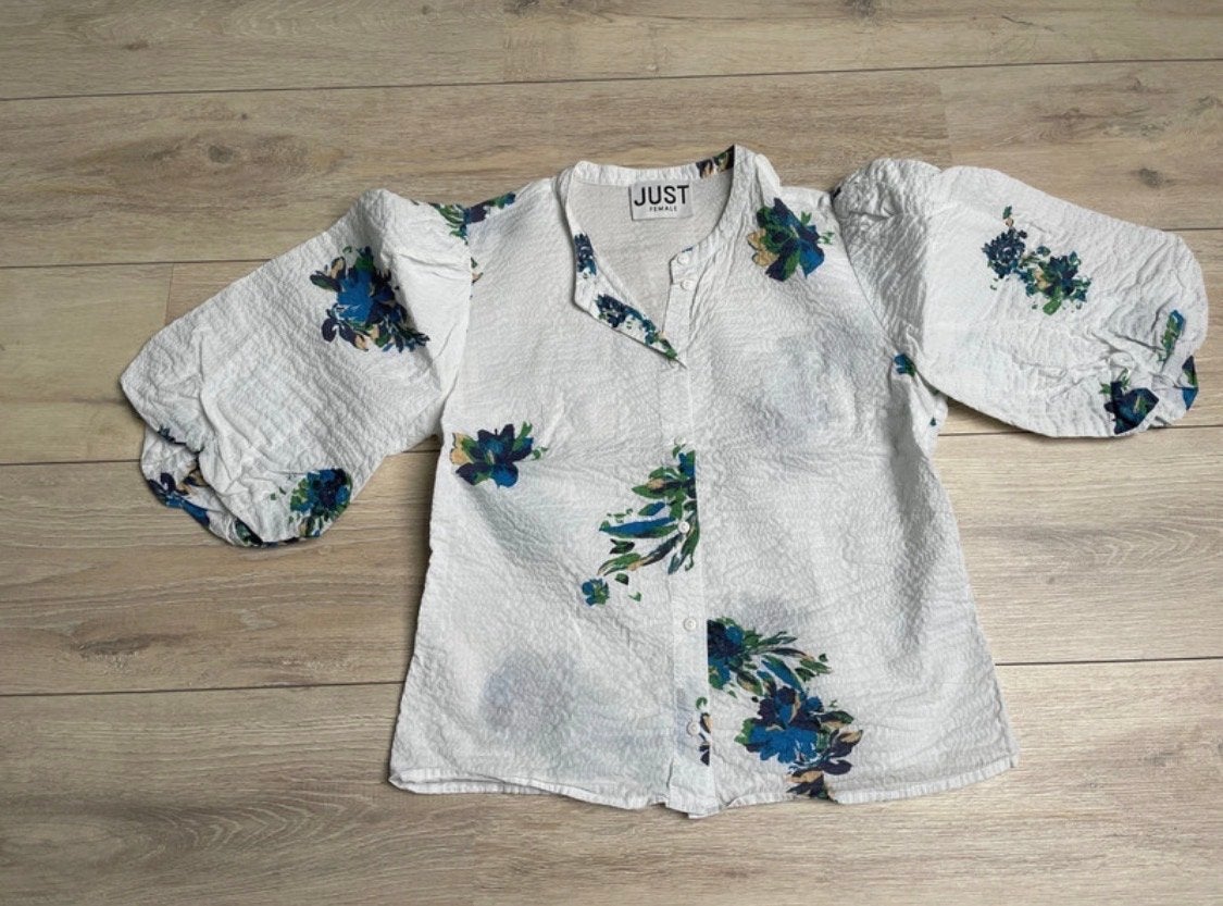 Just Female Mandy blouse, maat 38, Verzenden, Zo goed als nieuw, Maat 38/40 (M), Wit