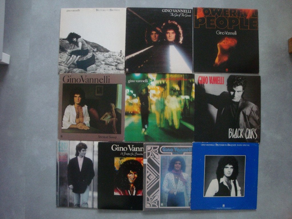 Gino Vannelli - Collectie van 10 LP's, LP, Singer-songwriter, Gebruikt, Ophalen of Verzenden