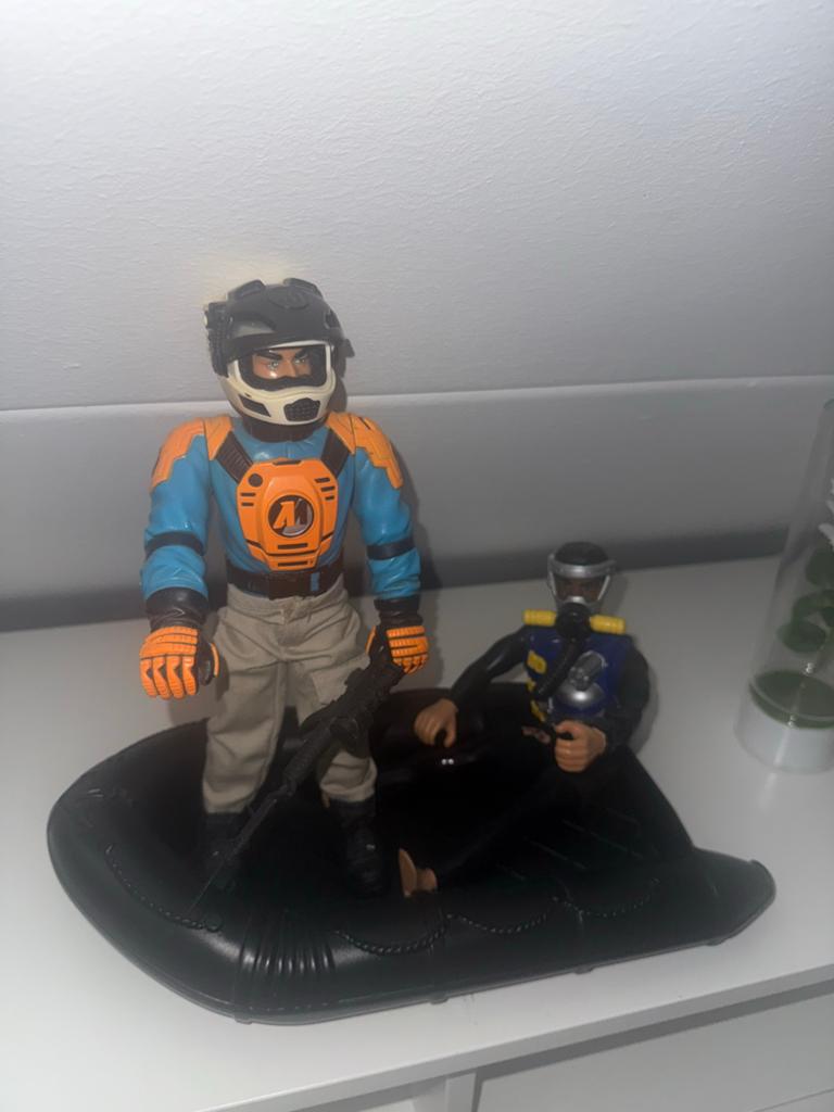 Action Man figuren met boot - Vintage speelgoed, Ophalen of Verzenden, Gebruikt