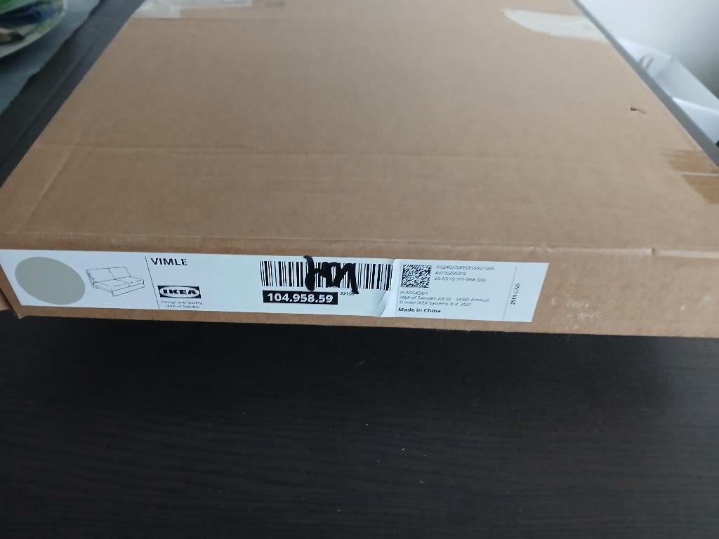 Ikea VIMLE, hoes 2-zits element. Hallarp beige., Huis en Inrichting, Fauteuils, Ophalen of Verzenden, Nieuw, 75 tot 100 cm