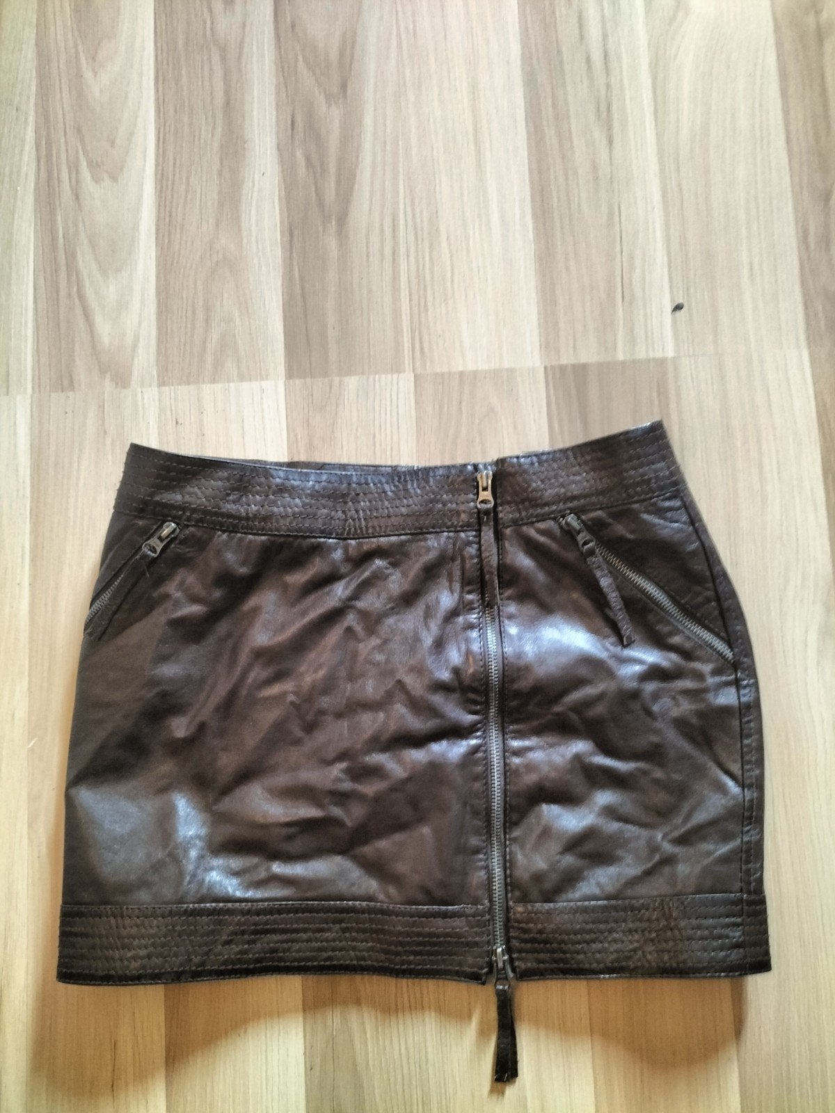 Bruin nepleren rokje maat M, Kleding | Dames, Rokken, Maat 38/40 (M), Bruin, Ophalen of Verzenden, Zo goed als nieuw