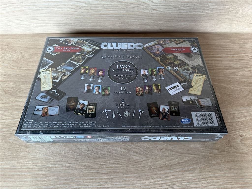 Cluedo Game of Thrones - S7162, Ophalen of Verzenden, Zo goed als nieuw