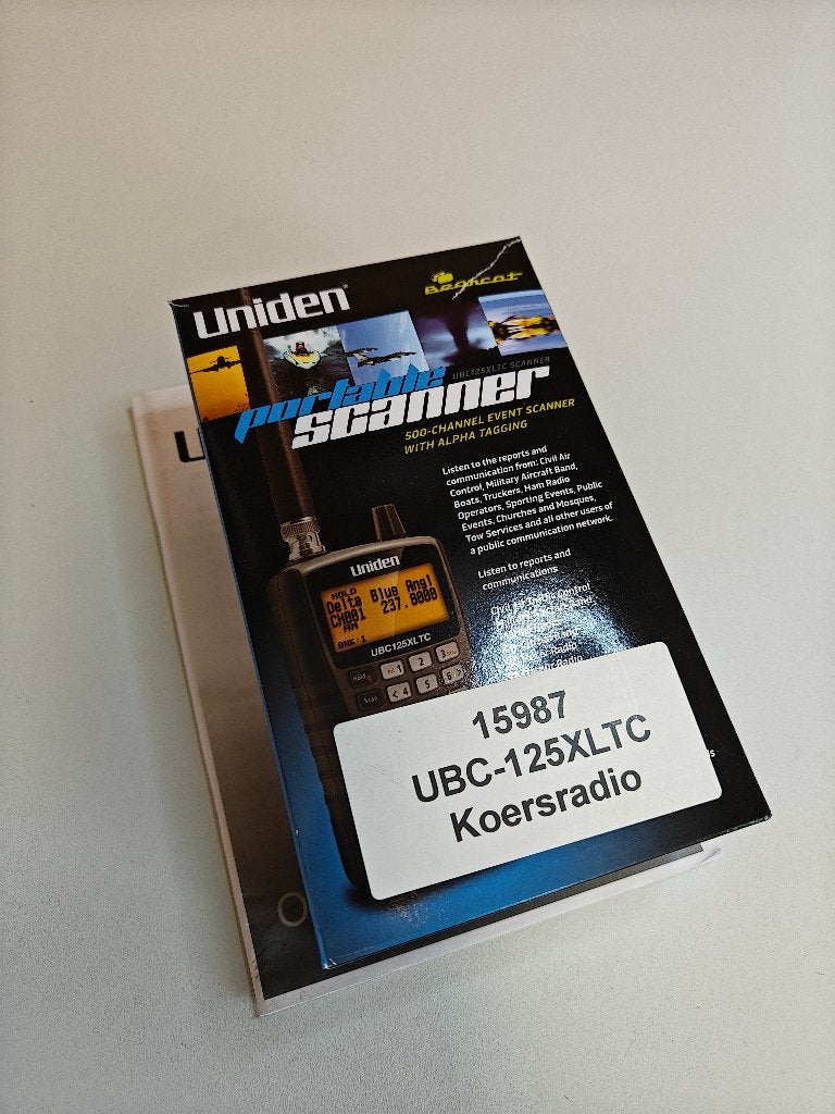Uniden Bearcat UBC-125XLTC USB-C Wielren koersradio scanne, Ophalen of Verzenden, Nieuw, 500 kanalen of meer