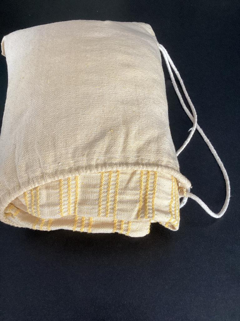 Gele hangmat met draagtas, Tuin en Terras, Opvouwbaar, Ophalen of Verzenden, Zo goed als nieuw, Eenpersoons
