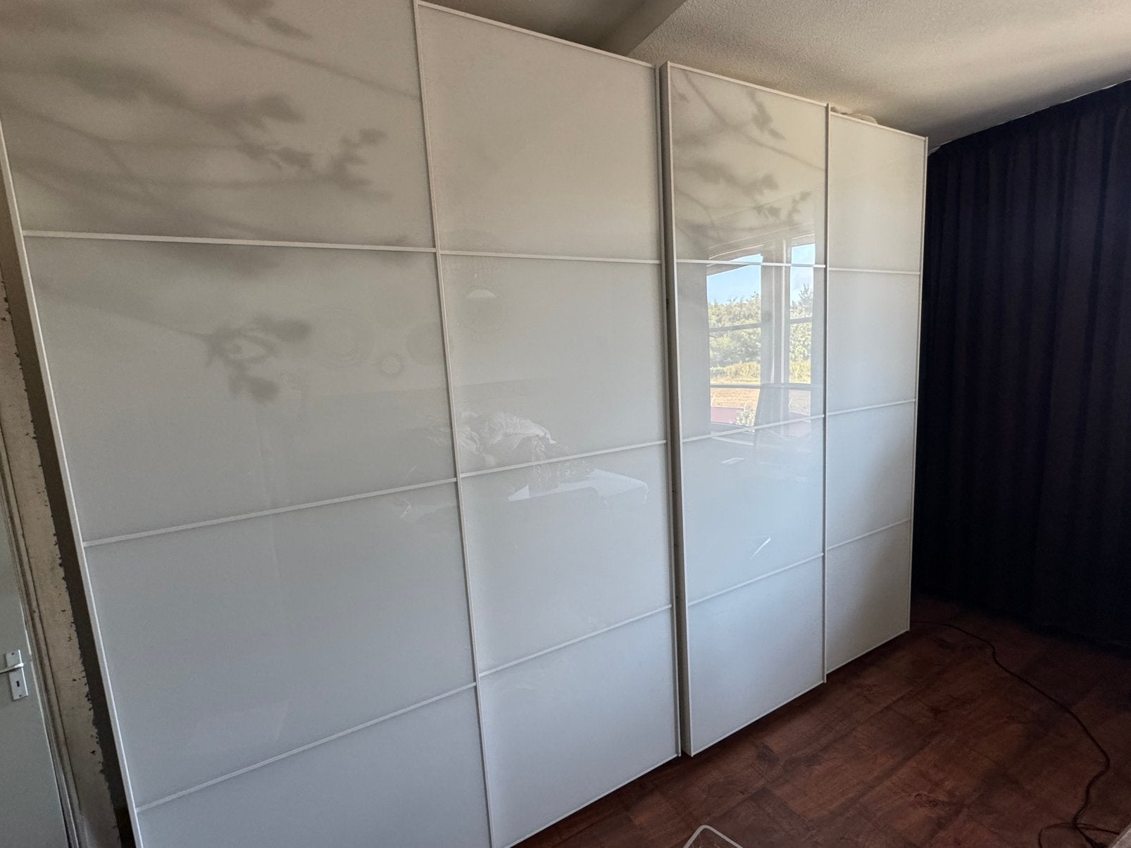 IKEA kast met schuifdeuren en lades, Ophalen, Gebruikt, 200 cm of meer, 200 cm of meer