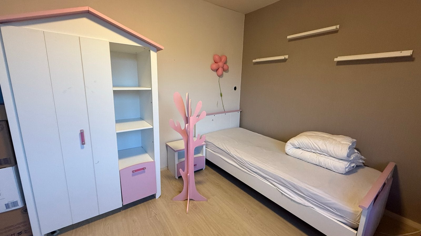 Complete kinderkamer set - roze en wit, Ophalen, Gebruikt, Eenpersoons, Kinderkamer meisje