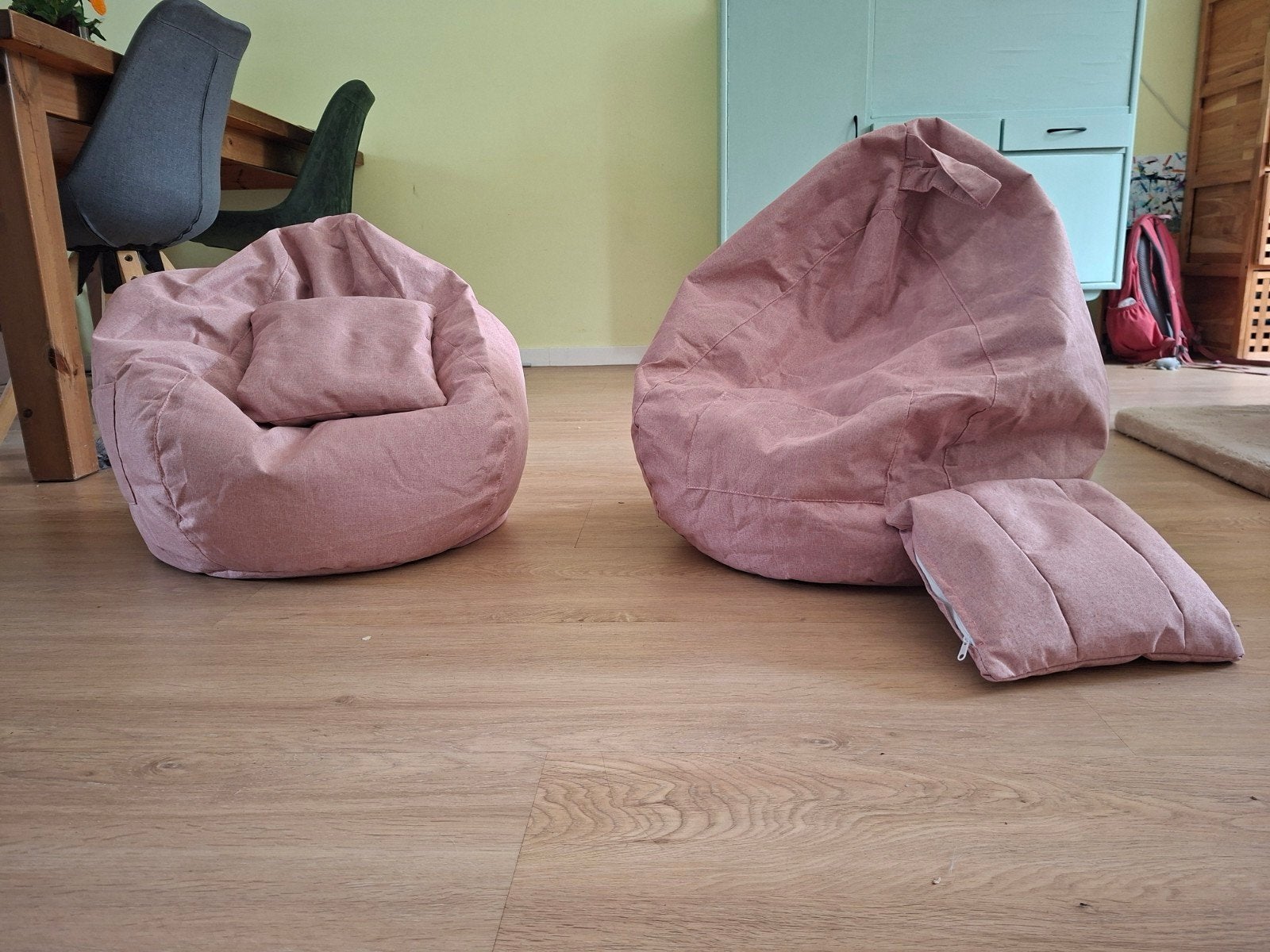 2 Roze Zitzakken voor kinderen, Ophalen of Verzenden, Nieuw, Roze, Zitzak