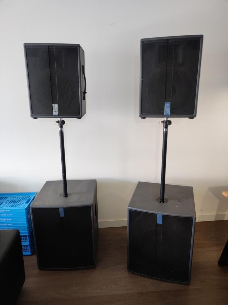 HK Audio Classic Pro Compleet 12/15 Sub PA Systeem, Audio, Tv en Foto, Luidsprekers, Gebruikt, Overige typen, 120 watt of meer