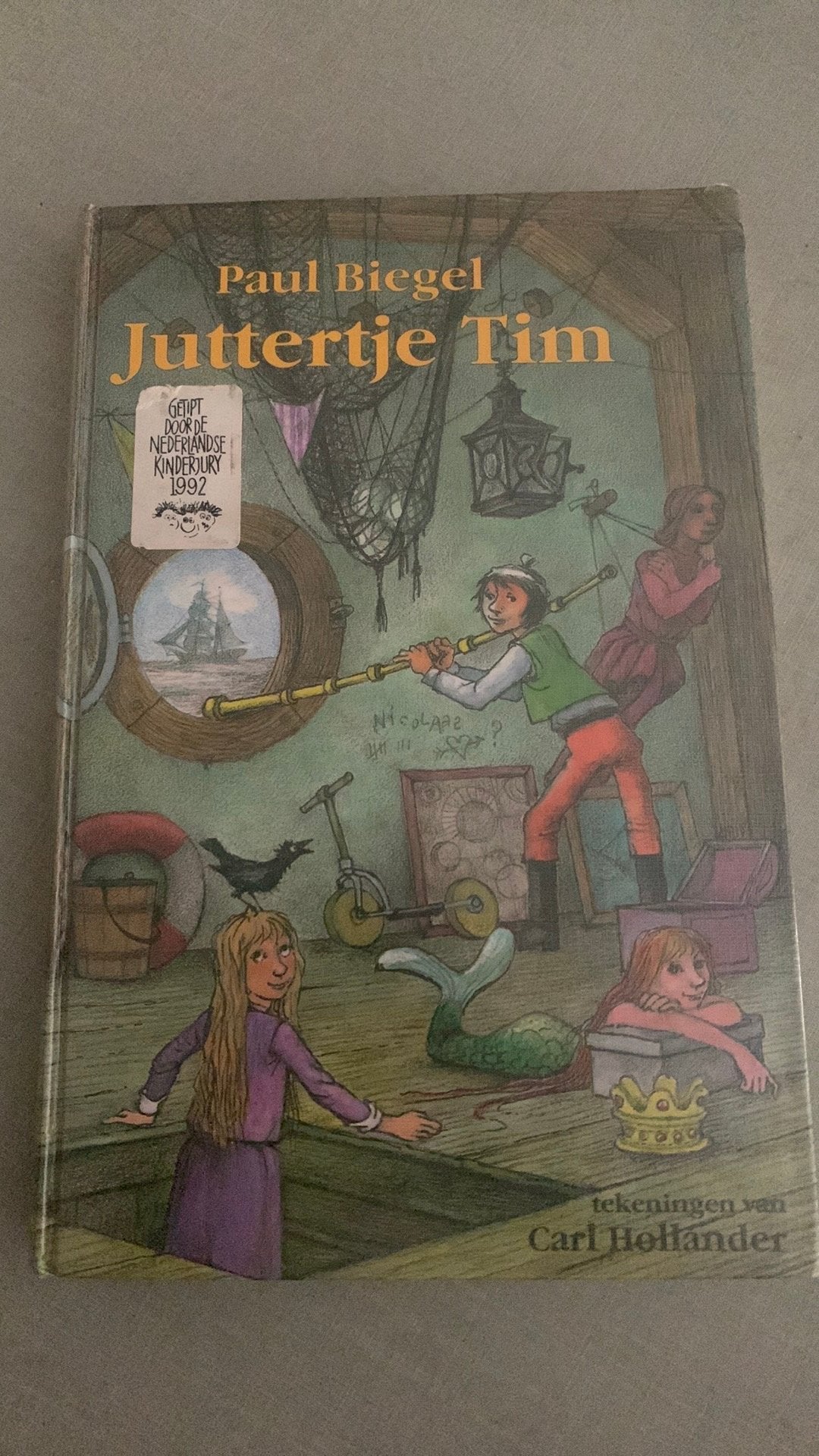 Paul Biegel:  Juttertje Tim, Boeken, Ophalen of Verzenden, Gelezen, Fictie