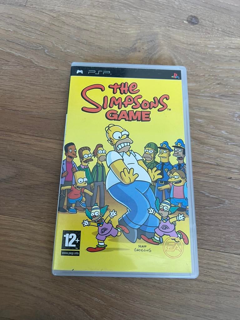 Playstation portable PSP the simpsons game met boekje, Avontuur en Actie, Vanaf 18 jaar, 1 speler, Ophalen of Verzenden