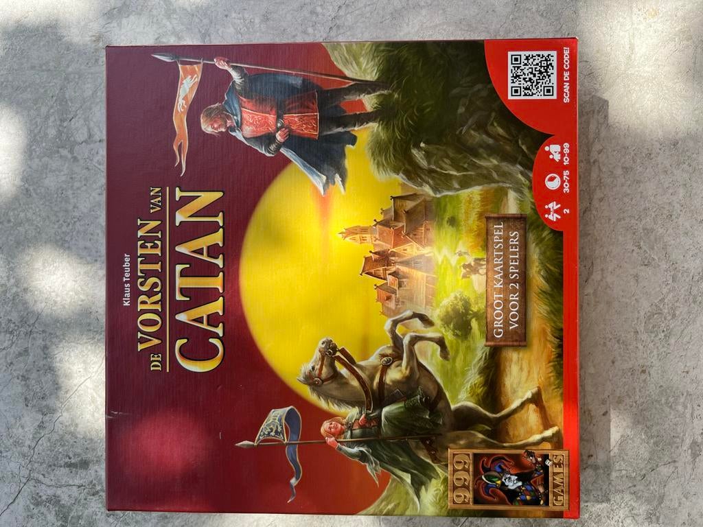 De Vorsten van Catan - Groot Kaartspel voor 2 Spelers, Een of twee spelers, Ophalen of Verzenden, Zo goed als nieuw