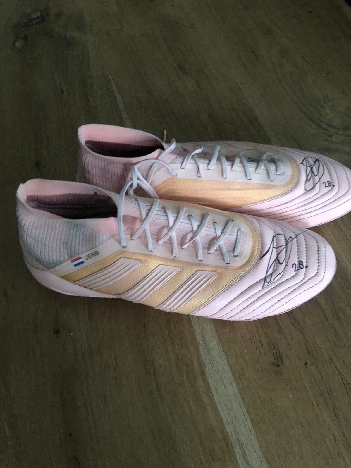 Jens Toornstra - Collectors item, roze, Adidas Predator, Maat XL, Ophalen of Verzenden, Zo goed als nieuw, Overige typen