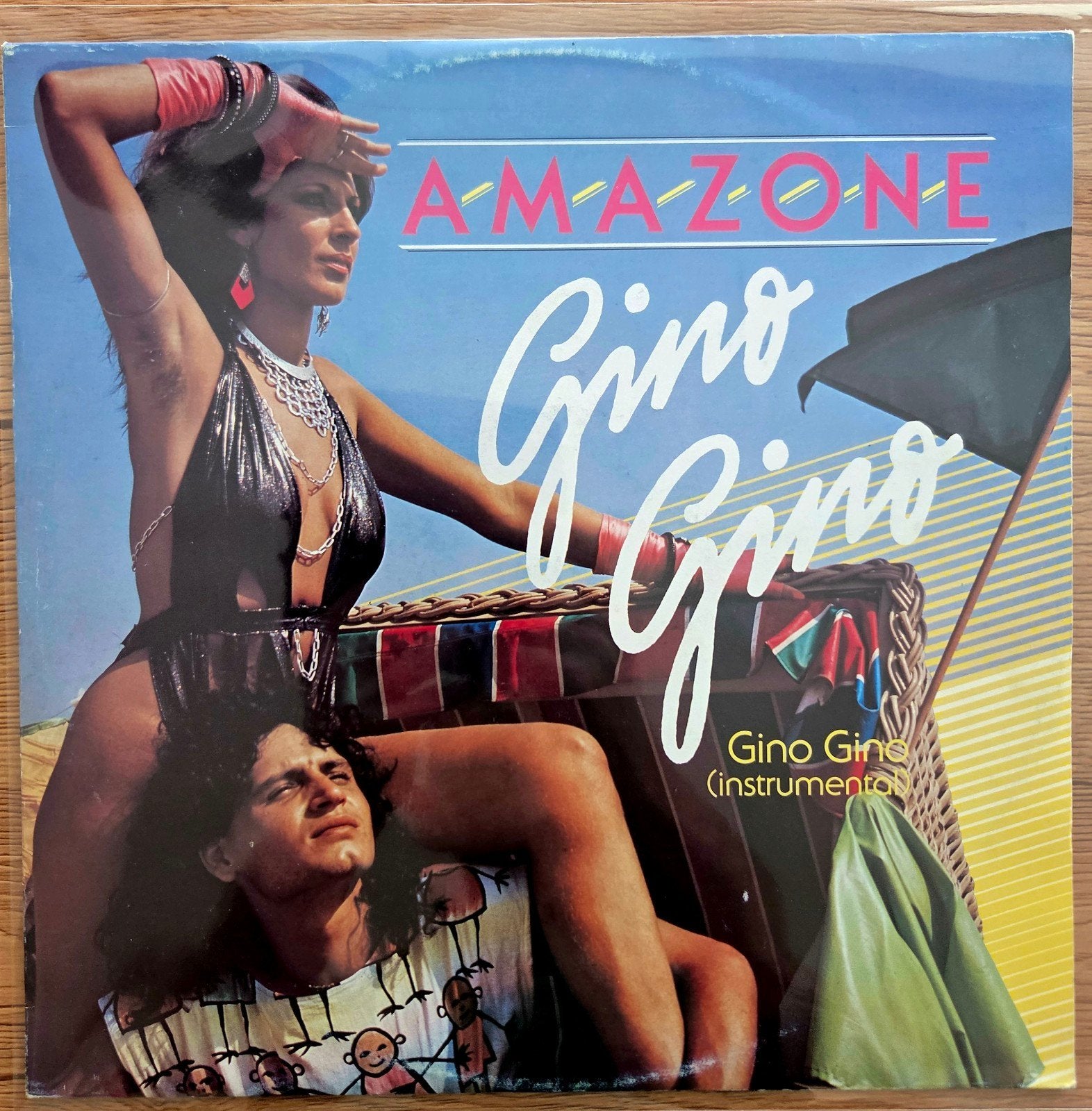Amazone - Gino Gino, 12" Maxi Single, Cd's en Dvd's, Ophalen of Verzenden, 12 inch