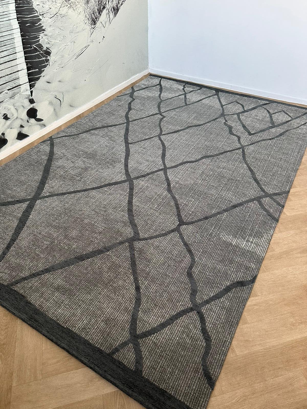 Brinker Rabbat grey 200/300, Ophalen of Verzenden, 200 cm of meer, Rechthoekig, Nieuw