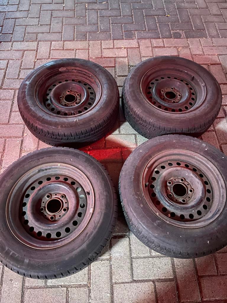 BMW E34 Stalen Velgen - Set van 4, Auto diversen, Autosport-onderdelen, Gebruikt, Ophalen