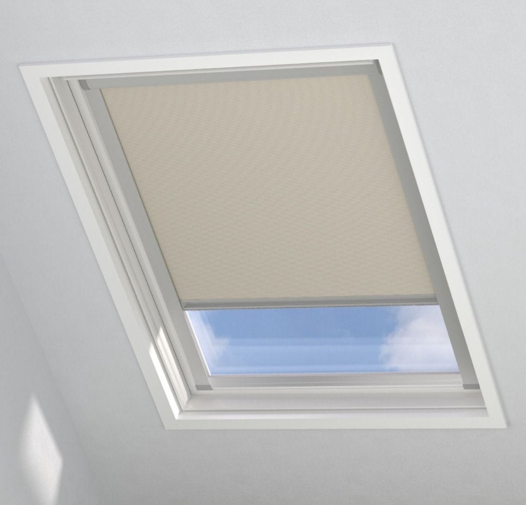 Velux verduisterend rolgordijn, Ophalen, Overige merken, Verduisterend, Beige